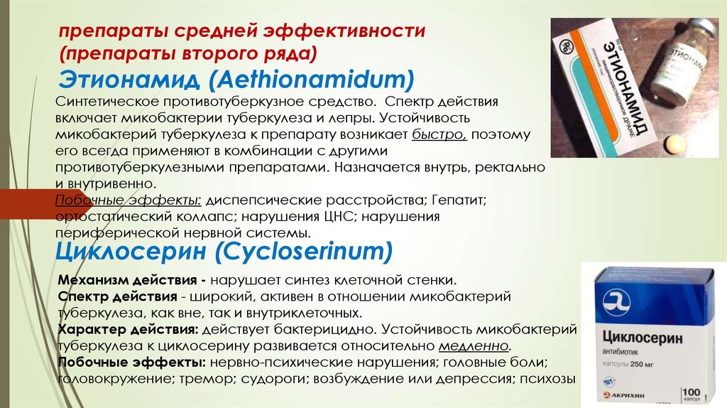 Влияние туберкулезной инфекции и химиотерапии на.