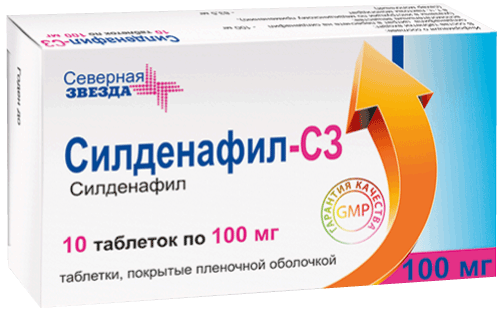 Силденафил-сз таблетки 50мг №10 Силденафил - Живика