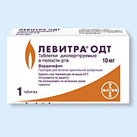 Левитра таблетки, п/о по 20 мг №4 инструкция + цена в аптеках.